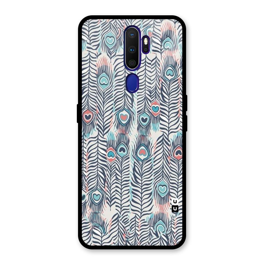 Feather Art Glass Back Case for Oppo A9 (2020)