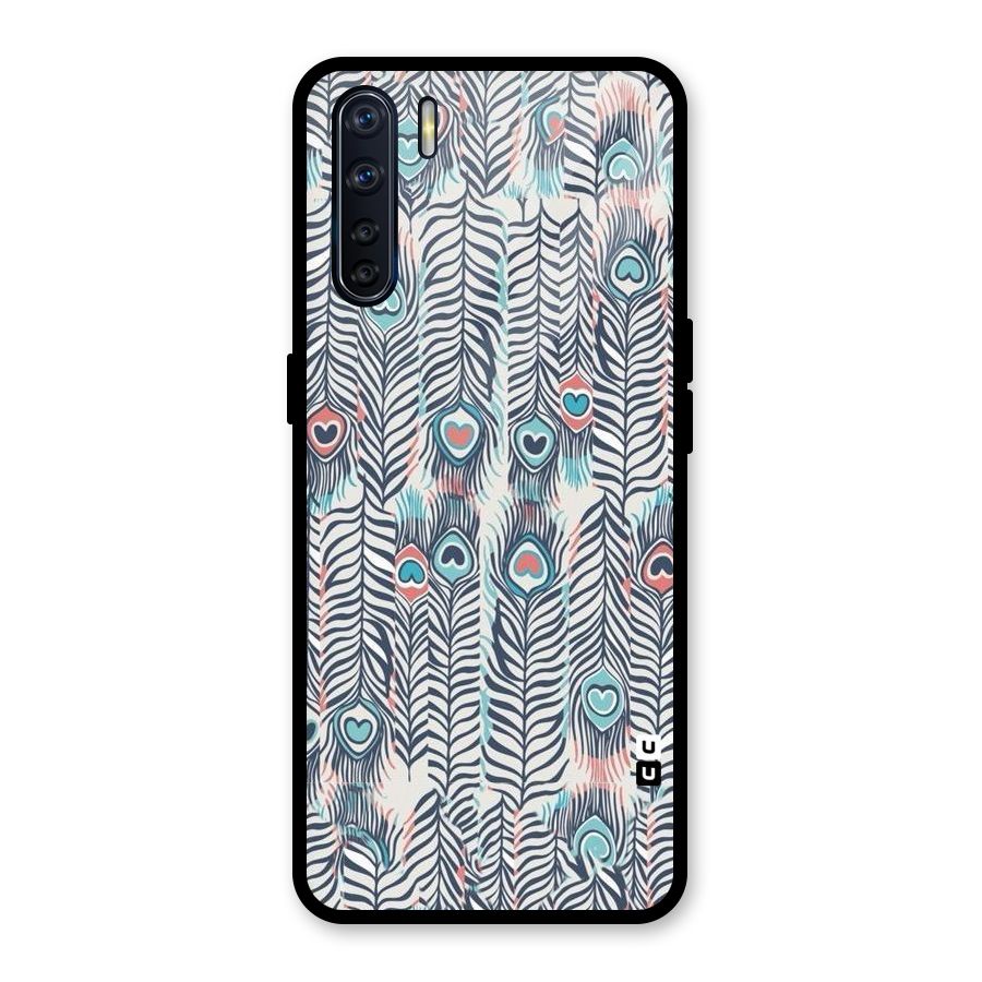 Feather Art Glass Back Case for Oppo F15