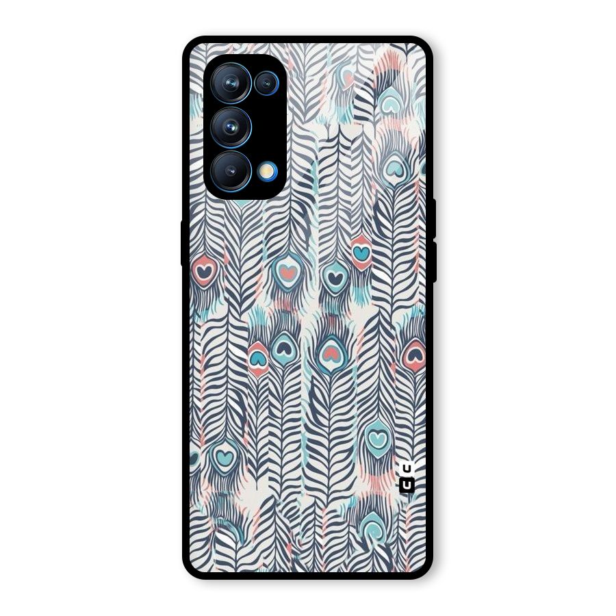 Feather Art Glass Back Case for Oppo Reno5 Pro 5G