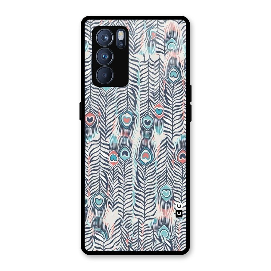 Feather Art Glass Back Case for Oppo Reno6 Pro 5G