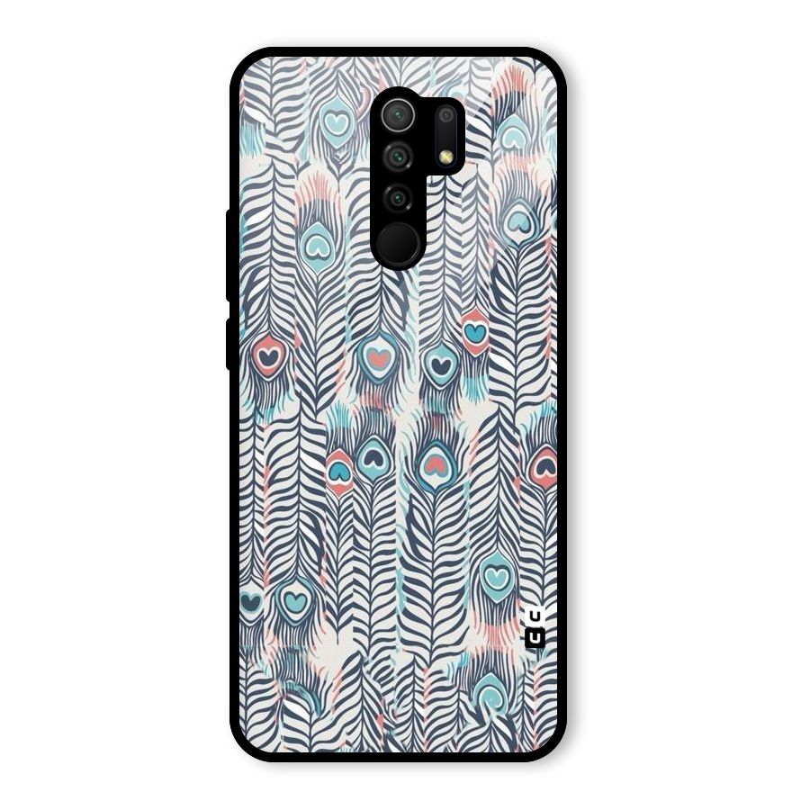 Feather Art Glass Back Case for Poco M2