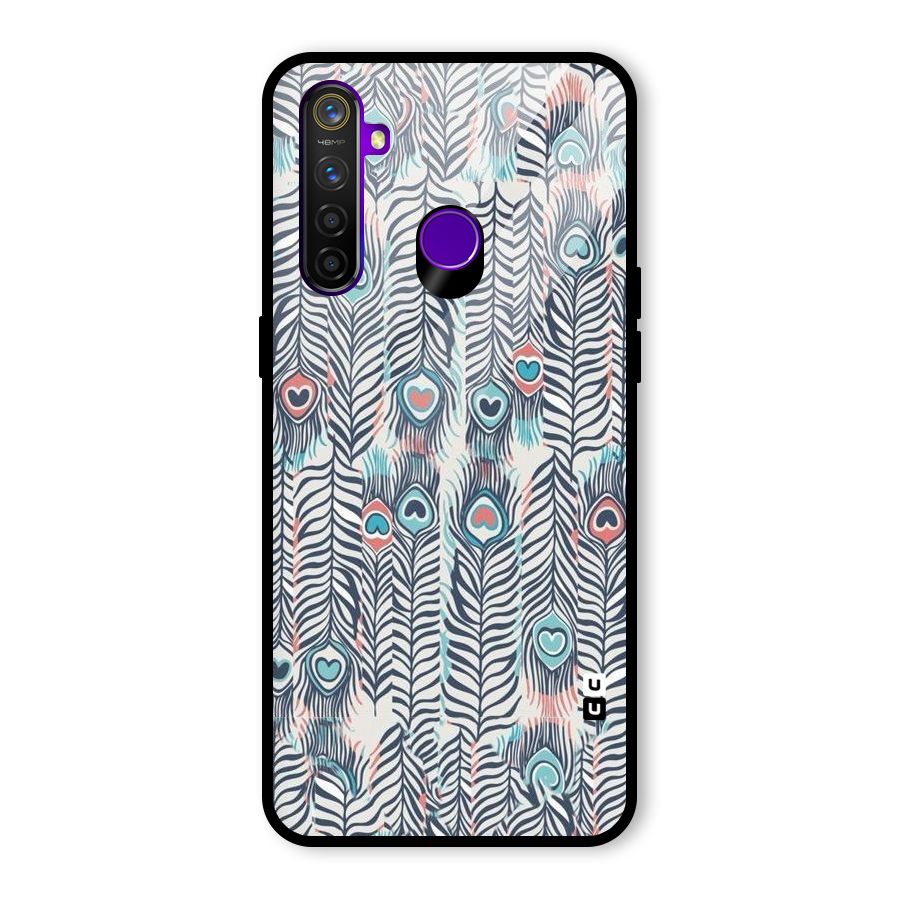 Feather Art Glass Back Case for Realme 5 Pro