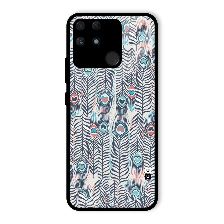 Feather Art Glass Back Case for Realme Narzo 50A