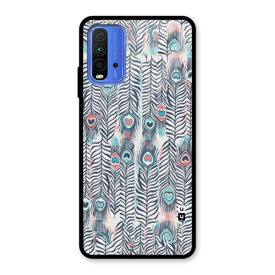 Feather Art Glass Back Case for Redmi 9 Power