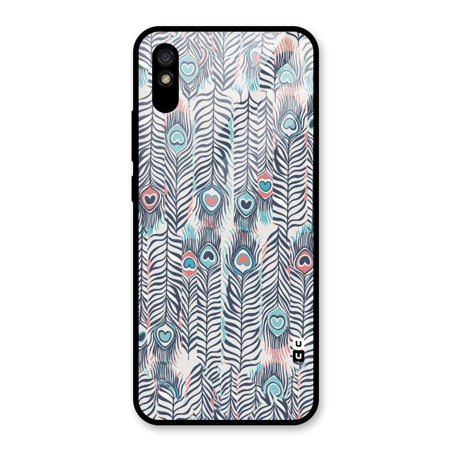 Feather Art Glass Back Case for Redmi 9i
