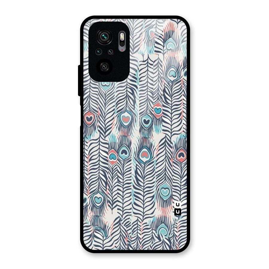 Feather Art Glass Back Case for Redmi Note 10S