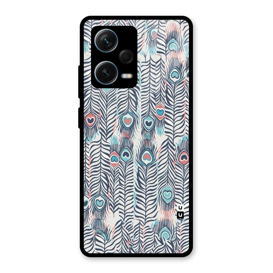 Feather Art Glass Back Case for Redmi Note 12 Pro Plus 5G