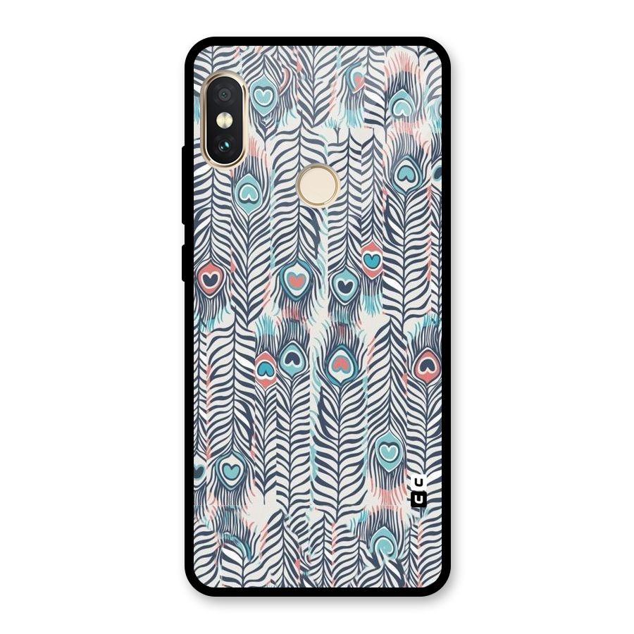 Feather Art Glass Back Case for Redmi Note 5 Pro
