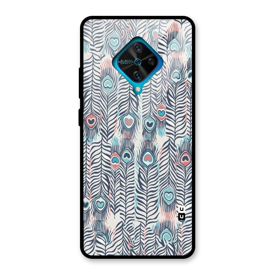 Feather Art Glass Back Case for Vivo S1 Pro