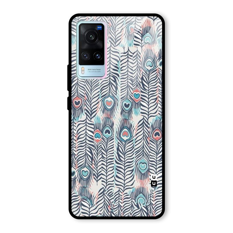Feather Art Glass Back Case for Vivo X60