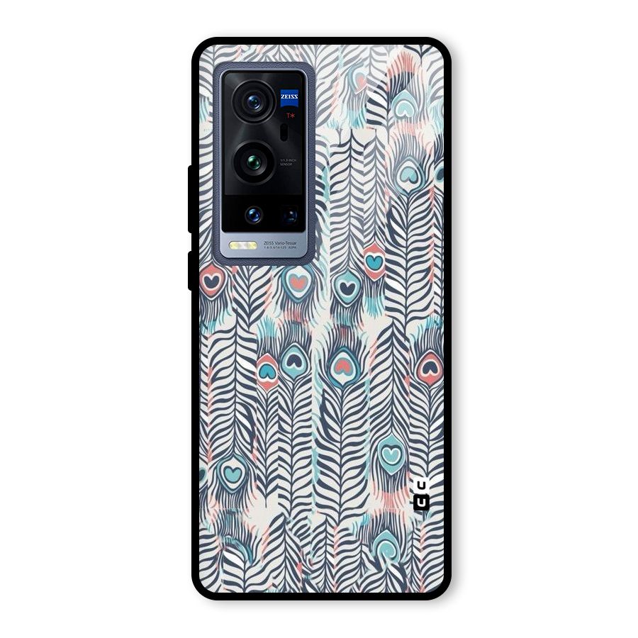 Feather Art Glass Back Case for Vivo X60 Pro Plus