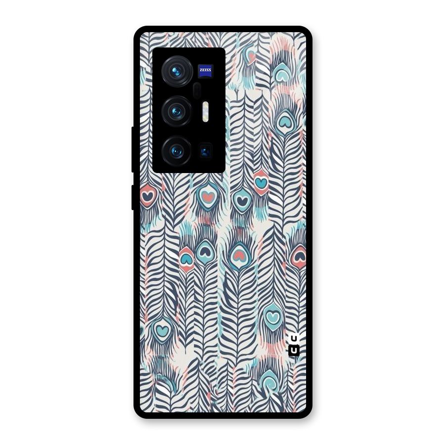 Feather Art Glass Back Case for Vivo X70 Pro Plus