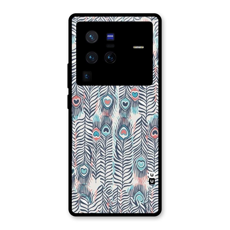 Feather Art Glass Back Case for Vivo X80 Pro