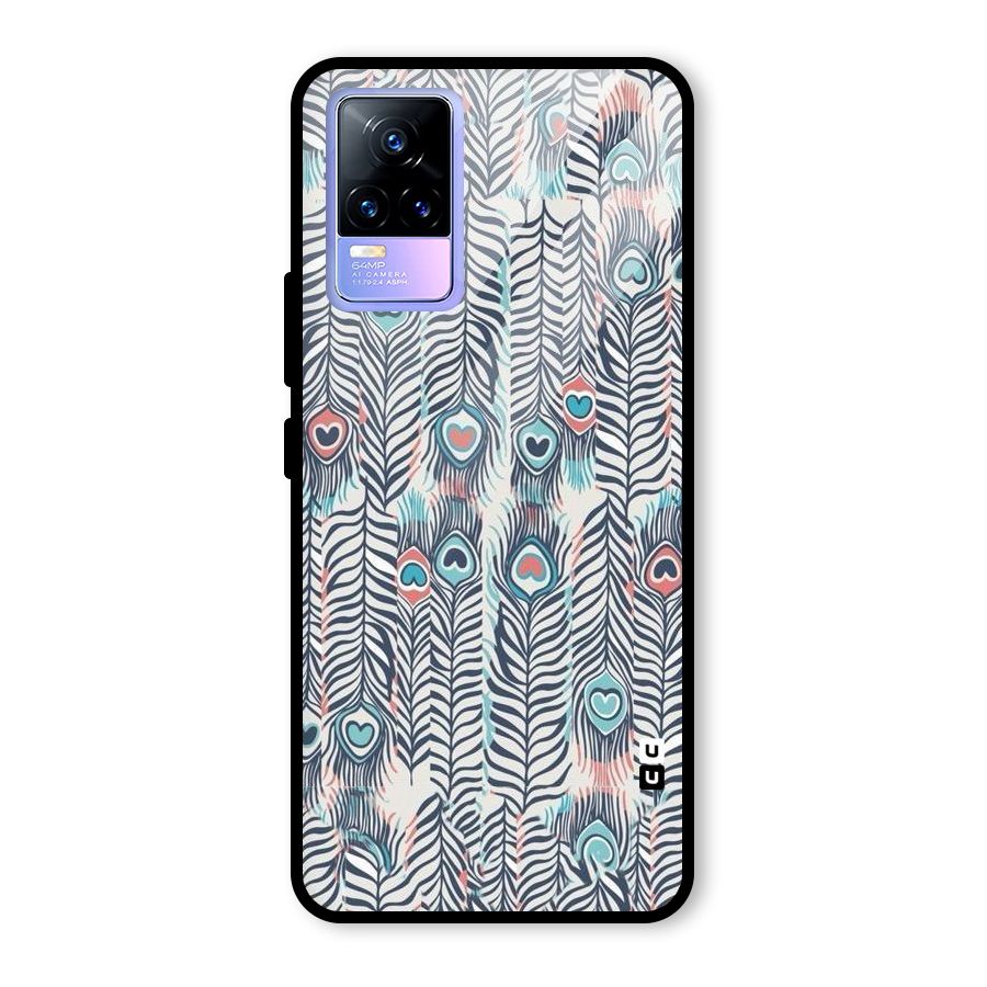 Feather Art Glass Back Case for Vivo Y73