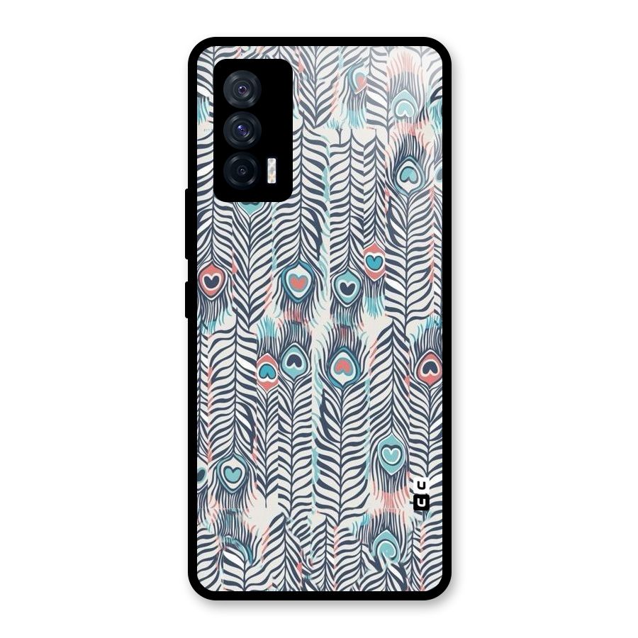 Feather Art Glass Back Case for Vivo iQOO 7 5G