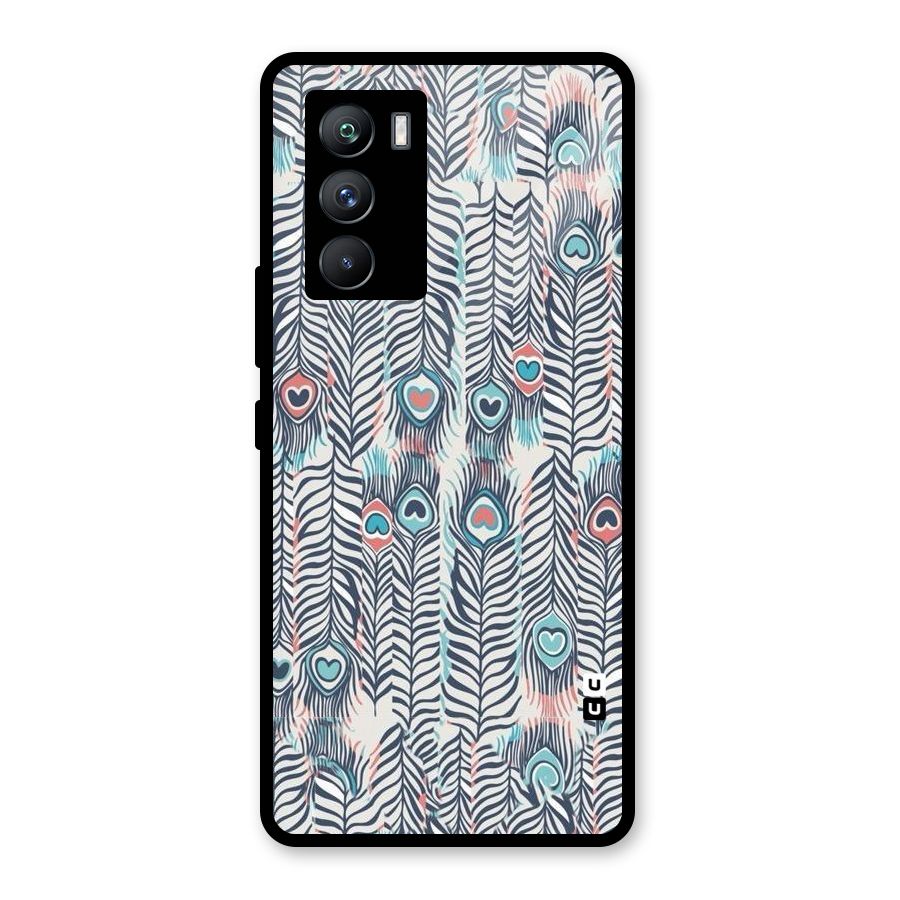 Feather Art Glass Back Case for Vivo iQOO 9 SE