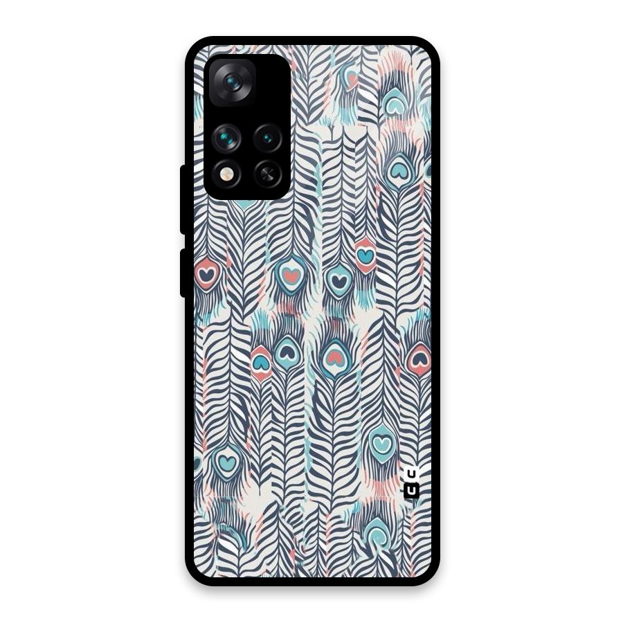 Feather Art Glass Back Case for Xiaomi 11i HyperCharge 5G