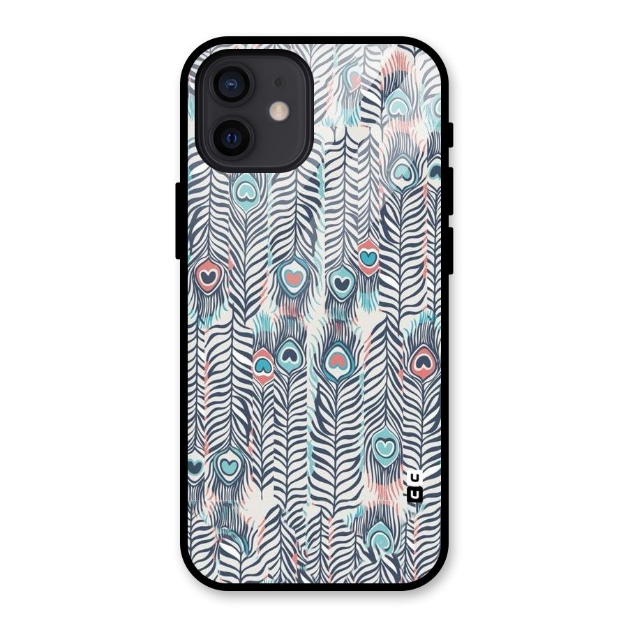 Feather Art Glass Back Case for iPhone 12