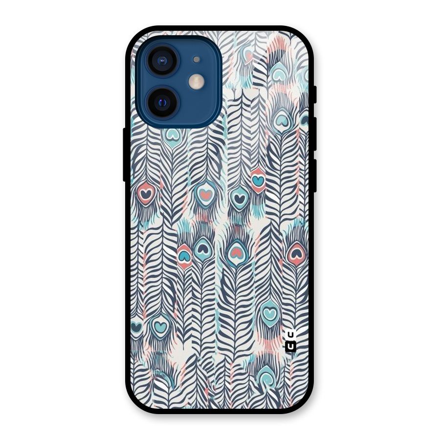 Feather Art Glass Back Case for iPhone 12 Mini