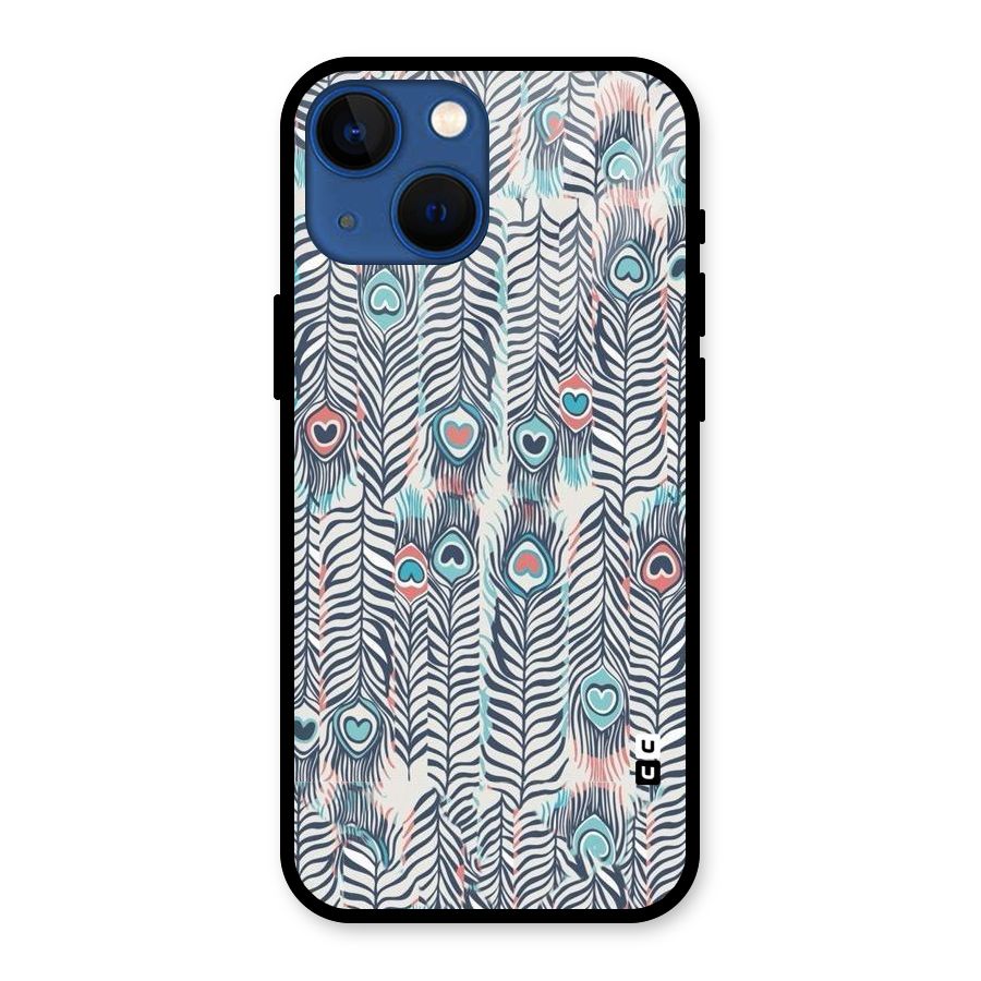 Feather Art Glass Back Case for iPhone 13 Mini