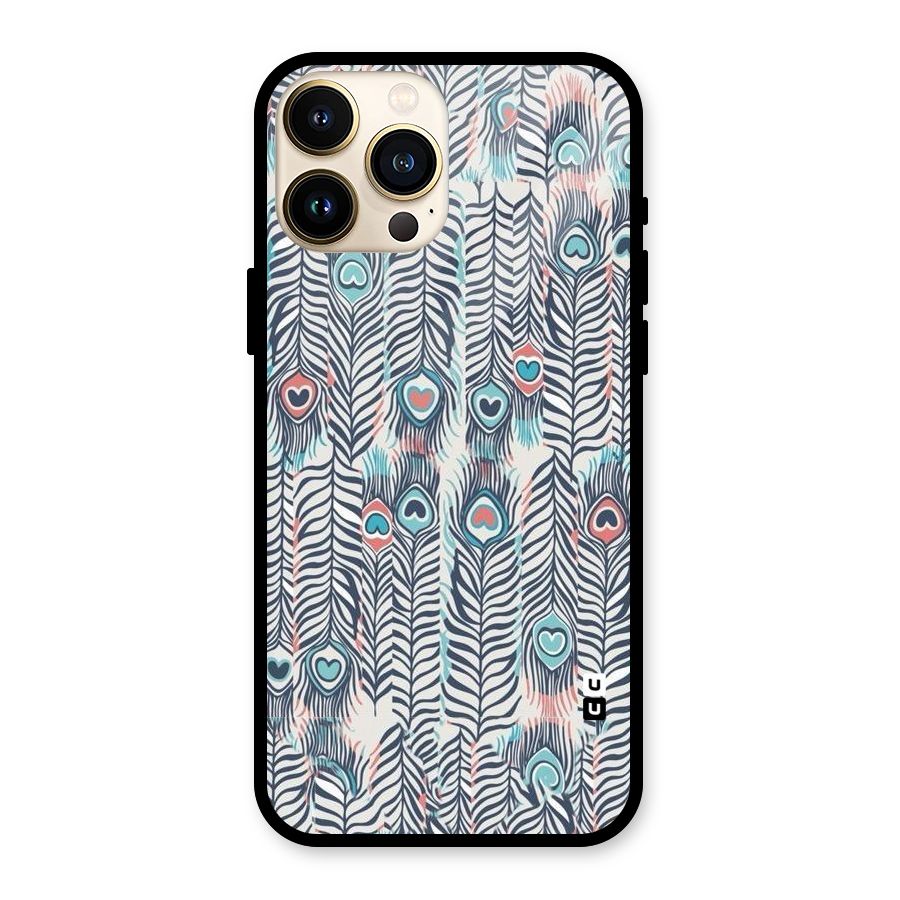 Feather Art Glass Back Case for iPhone 13 Pro Max