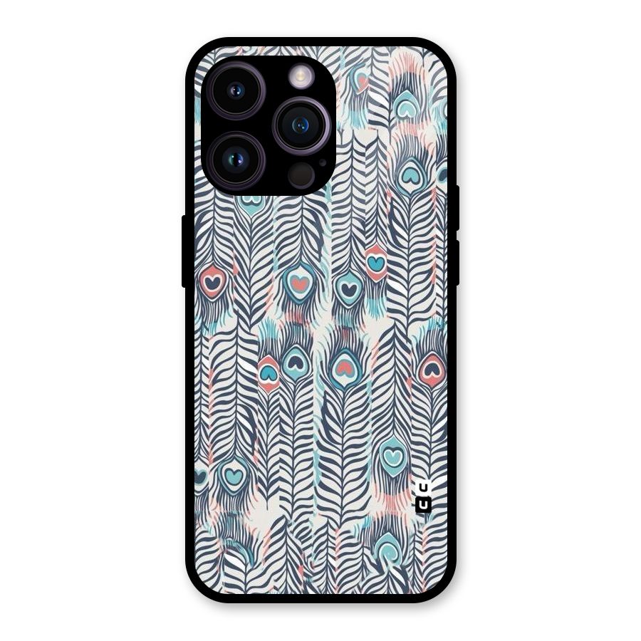 Feather Art Glass Back Case for iPhone 14 Pro Max