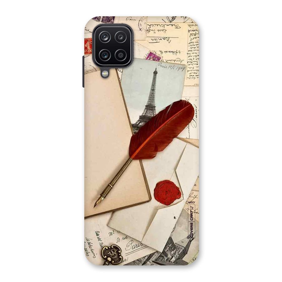 Feather Beauty Back Case for Galaxy A12