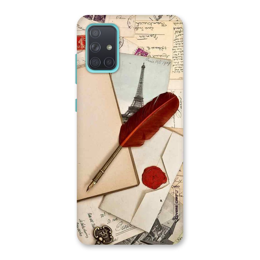 Feather Beauty Back Case for Galaxy A71