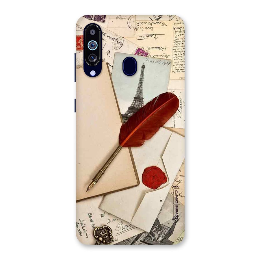 Feather Beauty Back Case for Galaxy M40