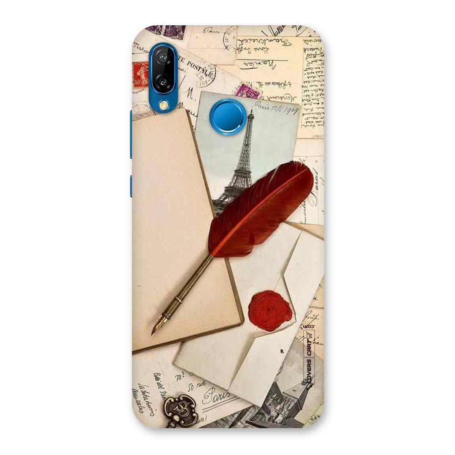 Feather Beauty Back Case for Huawei P20 Lite