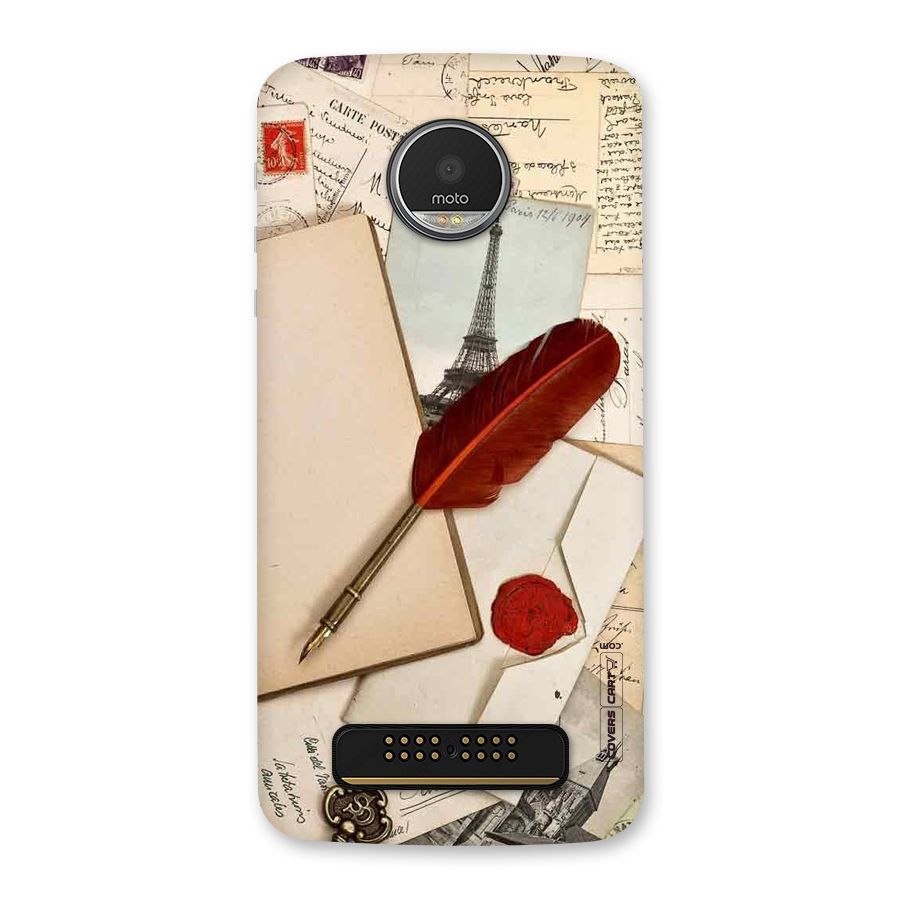 Feather Beauty Back Case for Moto Z Play