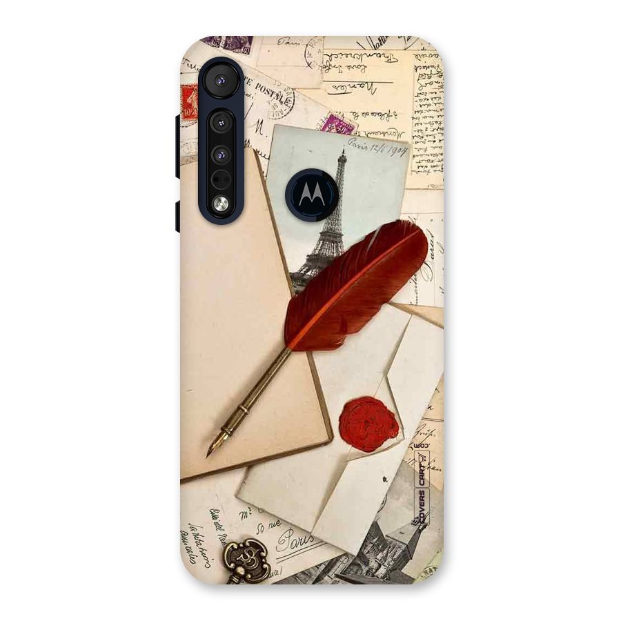 Feather Beauty Back Case for Motorola One Macro