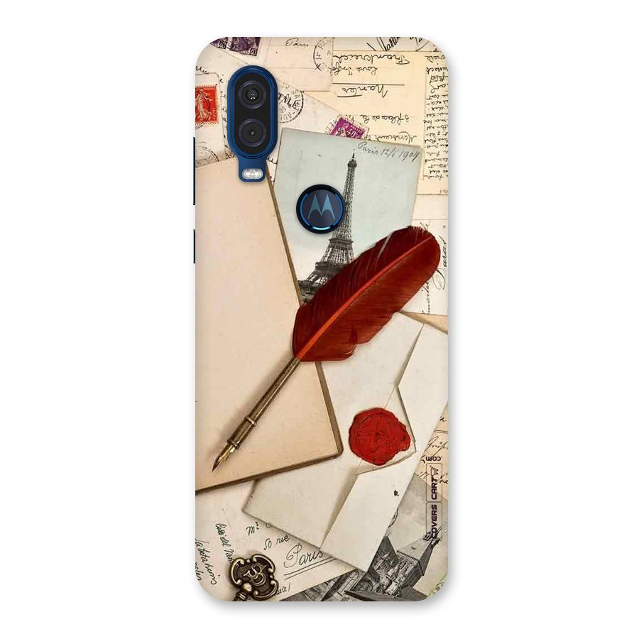 Feather Beauty Back Case for Motorola One Vision