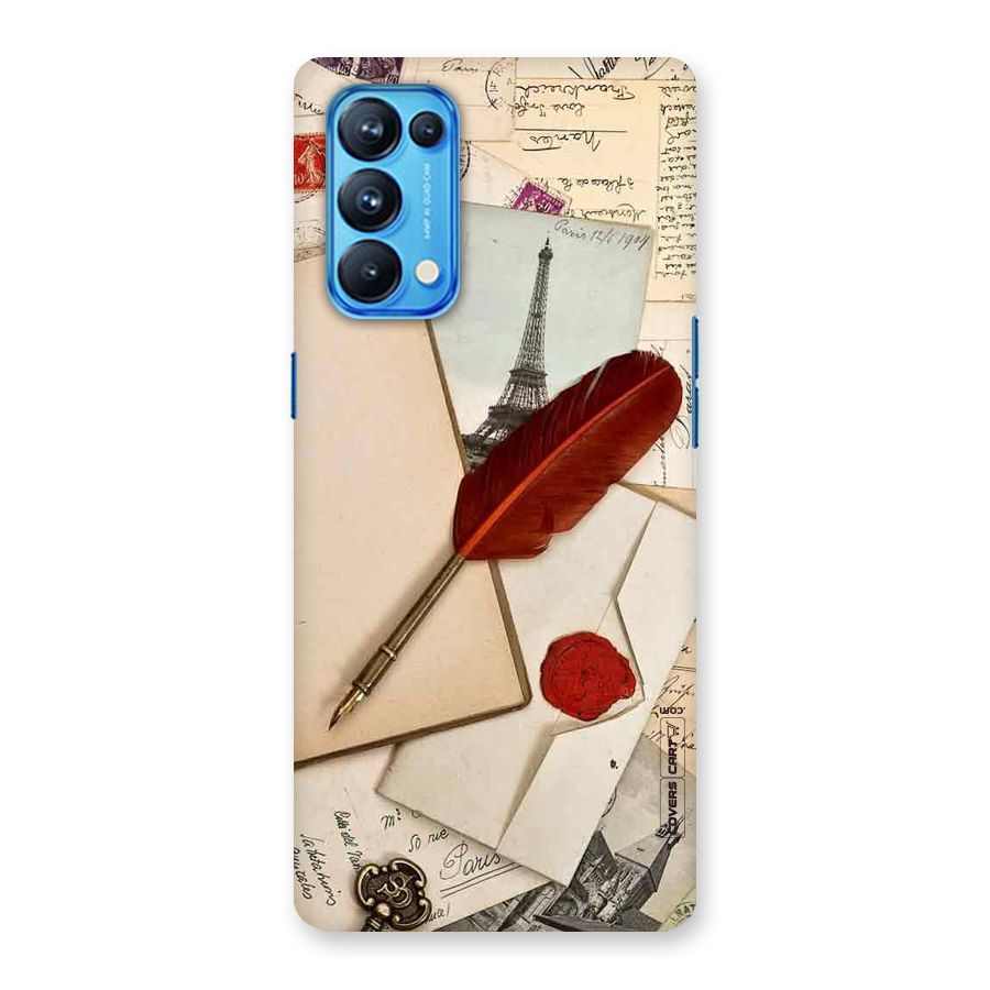 Feather Beauty Back Case for Oppo Reno5 Pro 5G