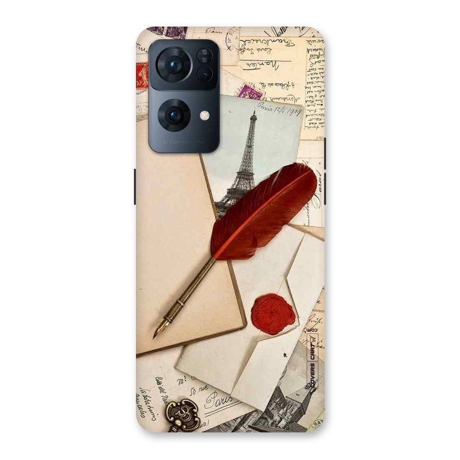 Feather Beauty Back Case for Oppo Reno7 Pro 5G