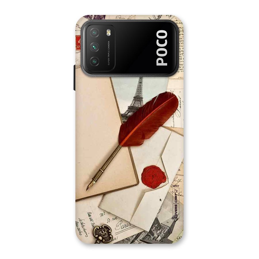 Feather Beauty Back Case for Poco M3