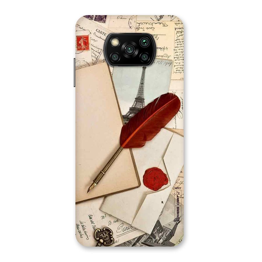 Feather Beauty Back Case for Poco X3