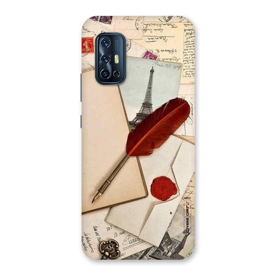 Feather Beauty Back Case for Vivo V17