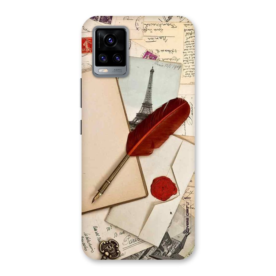 Feather Beauty Back Case for Vivo V20