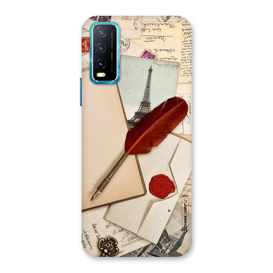 Feather Beauty Back Case for Vivo Y20G