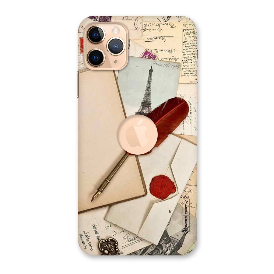 Feather Beauty Back Case for iPhone 11 Pro Max Logo Cut