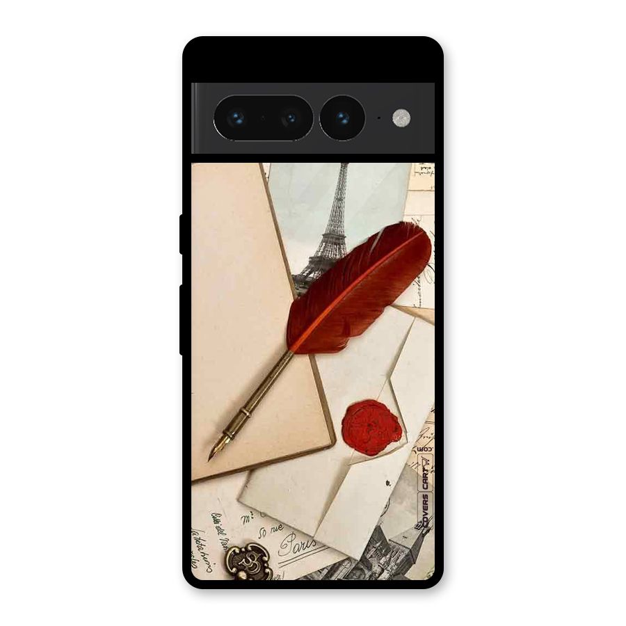 Feather Beauty Glass Back Case for Google Pixel 7 Pro