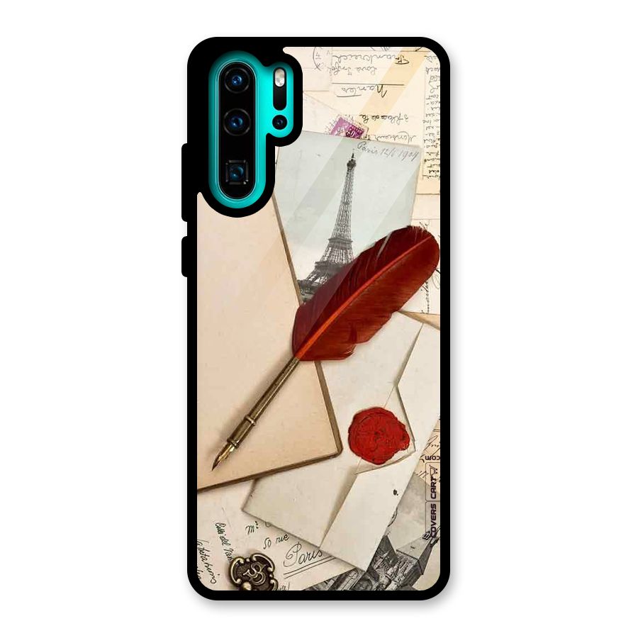 Feather Beauty Glass Back Case for Huawei P30 Pro