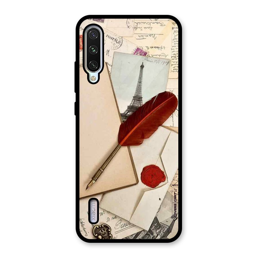 Feather Beauty Glass Back Case for Mi A3