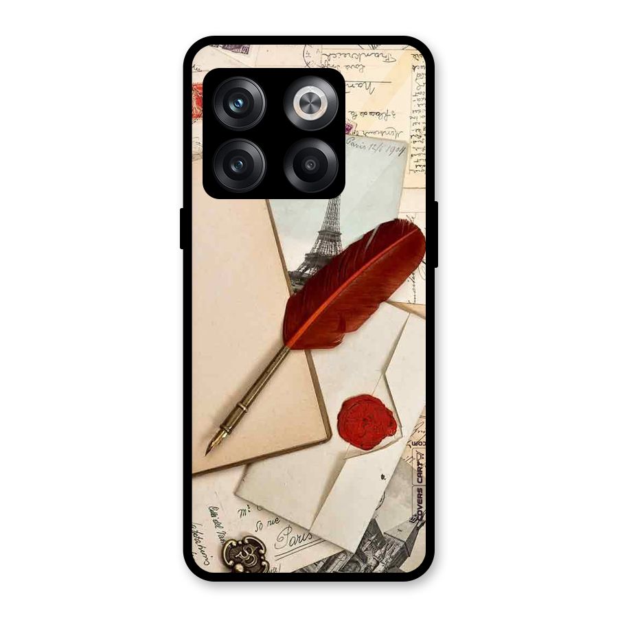Feather Beauty Glass Back Case for OnePlus 10T