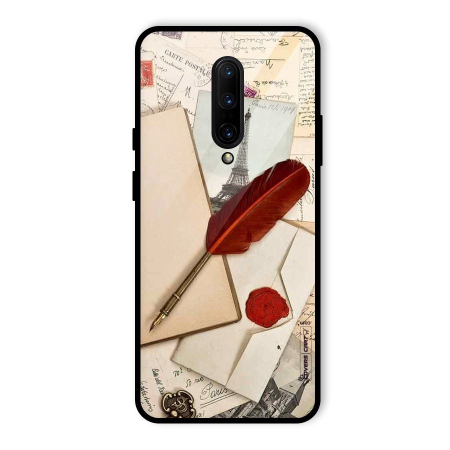Feather Beauty Glass Back Case for OnePlus 7 Pro