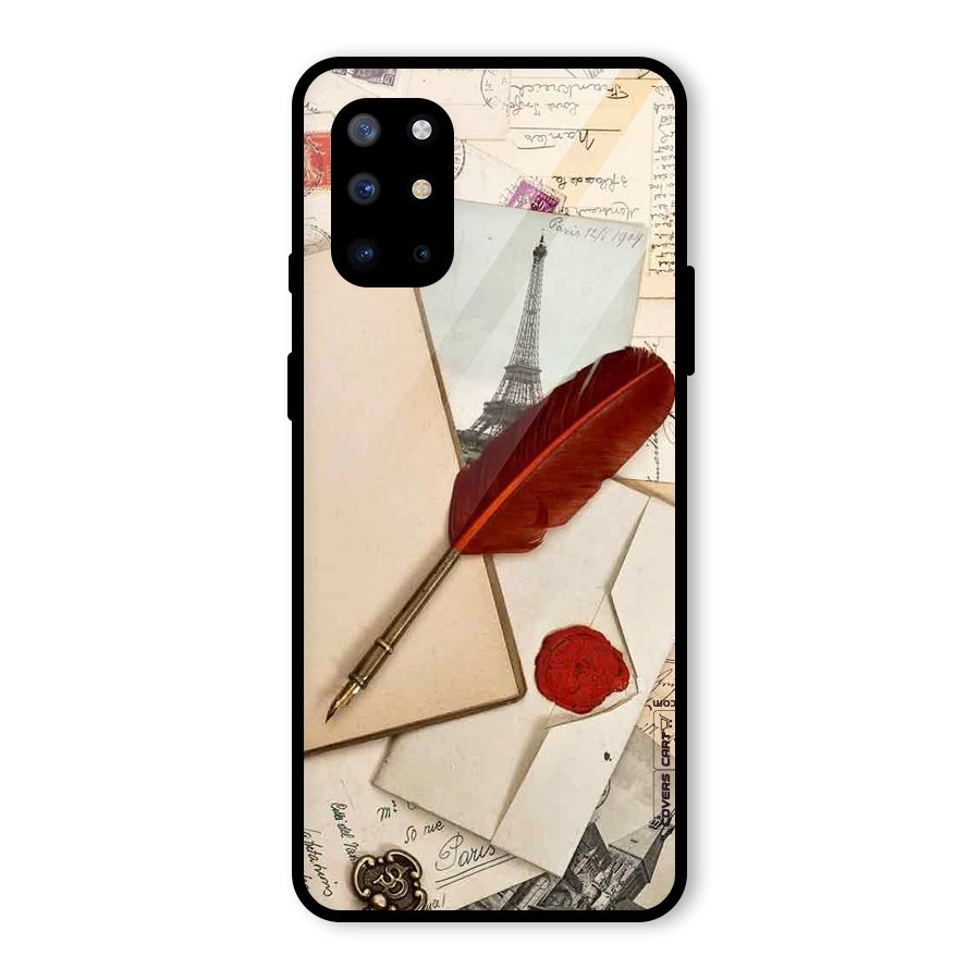 Feather Beauty Glass Back Case for OnePlus 8T
