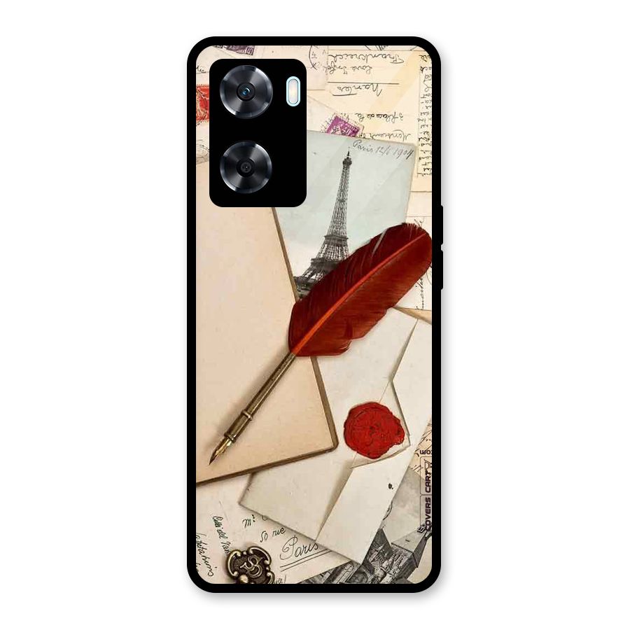 Feather Beauty Glass Back Case for Oppo A77