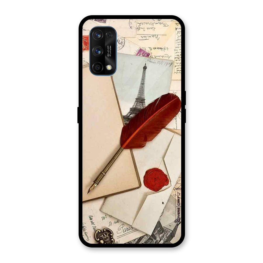 Feather Beauty Glass Back Case for Realme 7 Pro