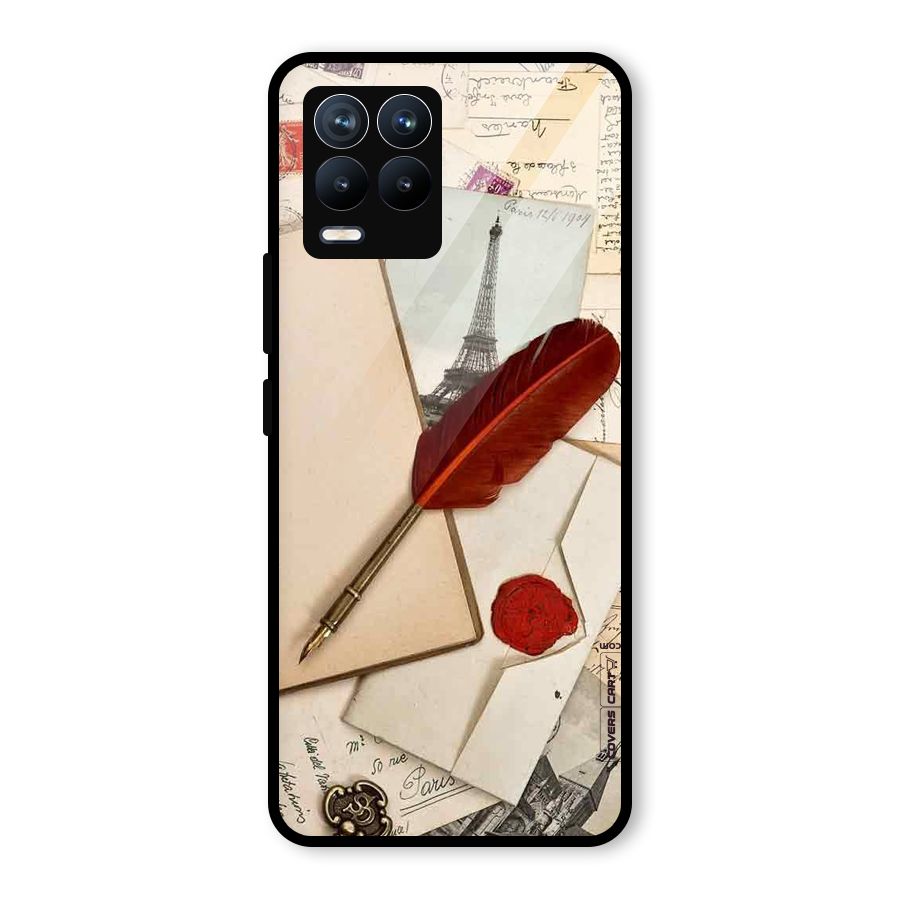 Feather Beauty Glass Back Case for Realme 8